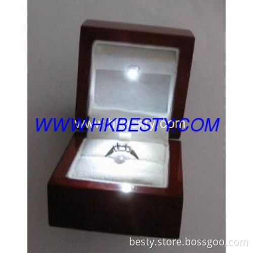 cherry wood display box for jewelry